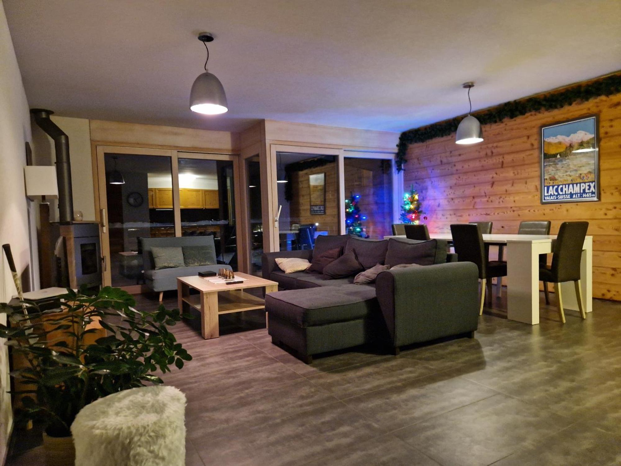 Superbe Appartement Champex-Lac Avec Piscine Et Sauna エクステリア 写真